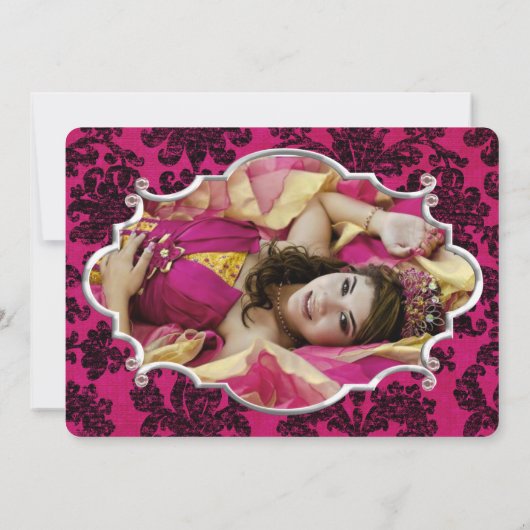 Quinceanera Uitnodiging (Achterkant)