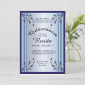 Quinceanera uitnodiging (Staand voorkant)