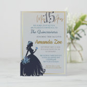 Quinceañera uitnodiging (Staand voorkant)