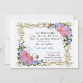 Quinceanera uitnodiging 15e verjaardag (Achterkant)