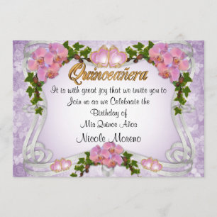 Quinceanera uitnodiging 15e verjaardag