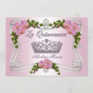 Quinceanera uitnodiging 15e verjaardag elegante ti