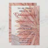 Quinceanera Uitnodiging 15e Verjaardagsfeest (Voorkant / Achterkant)