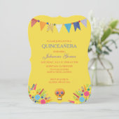QUINCEAÑERA UITNODIGING DIA DE LOS MUERTOS (Staand voorkant)