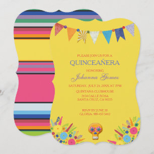 QUINCEAÑERA UITNODIGING DIA DE LOS MUERTOS