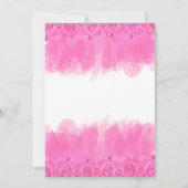 Quinceanera Uitnodiging fuscia15e verjaardag (Achterkant)