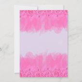 Quinceanera Uitnodiging fuscia15e verjaardag (Achterkant)