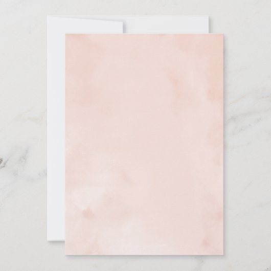 Quinceanera Uitnodiging Gouden Folie Roze Blush Go (Achterkant)