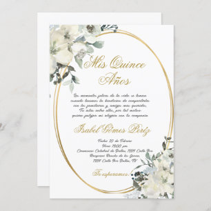 Quinceanera uitnodiging in het Spaans