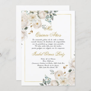 Quinceanera uitnodiging in het Spaans