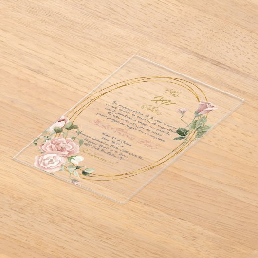 Quinceanera uitnodiging in het Spaans (Laagn)