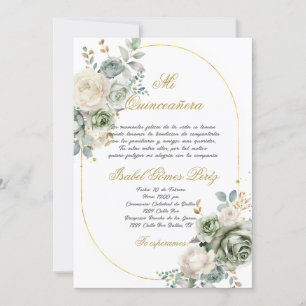 Quinceanera uitnodiging in het Spaans