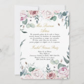 Quinceanera uitnodiging in het Spaans (Voorkant)