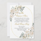 Quinceanera uitnodiging in het Spaans (Voorkant)