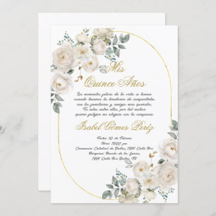 Quinceanera uitnodiging in het Spaans