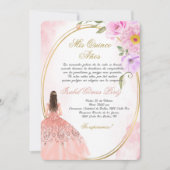 Quinceanera uitnodiging in het Spaans (Voorkant)