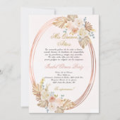 Quinceanera uitnodiging in het Spaans (Voorkant)