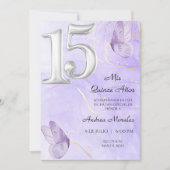 Quinceañera uitnodiging, Mis Quince 15 años Kaart (Voorkant)