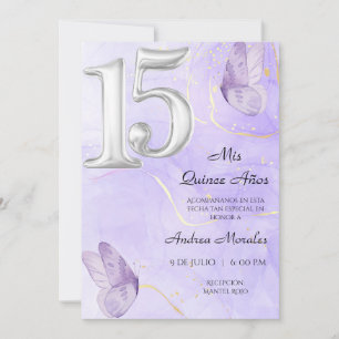 Quinceañera uitnodiging, Mis Quince 15 años Kaart