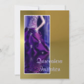 Quinceañera Uitnodiging Quinceanera (Voorkant)