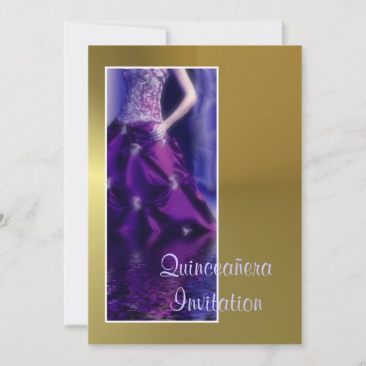 Quinceañera Uitnodiging Quinceanera (Voorkant)