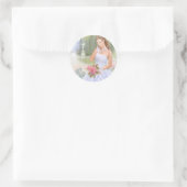 Quinceanera-uitnodiging Ronde Sticker (Tas)