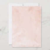 Quinceanera Uitnodiging Spaans Blush Gown Floral (Achterkant)