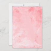 Quinceanera Uitnodiging Spaanse Hot Pink Gown (Achterkant)