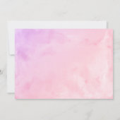 Quinceanera uitnodiging Spaanse pastel kleur jurk (Achterkant)