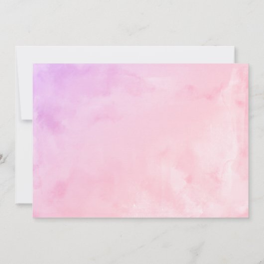 Quinceanera uitnodiging Spaanse pastel kleur jurk (Achterkant)