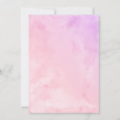 Quinceanera uitnodiging Spaanse pastel kleuren jur (Achterkant)