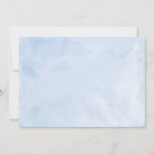 Quinceanera-uitnodiging Spaanse Zilveren Blauwe Ju Kaart (Achterkant)