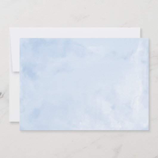 Quinceanera-uitnodiging Spaanse Zilveren Blauwe Ju Kaart (Achterkant)