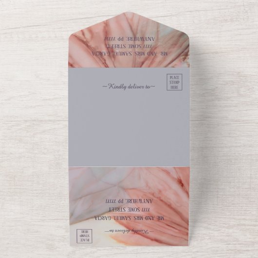 Quinceañera Uitnodiging voor iedereen Mooi Roze (Buitenkant)