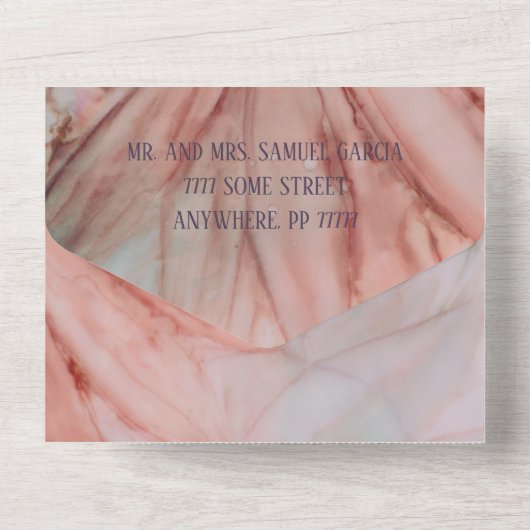 Quinceañera Uitnodiging voor iedereen Mooi Roze (Achterkant)