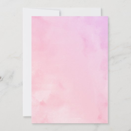 Quinceanera Uitnodiging Zilveren Kleurrijke Bloeme (Achterkant)