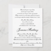 Quinceanera Uitnodigingen in het Spaans 4.25 x 5.5 (Achterkant)