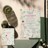 Quinceañera Uitnodigingen - Sage & Blush Bloemen G