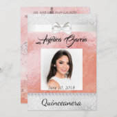 Quinceañera Uitnodigingsfoto Kaart (Voorkant / Achterkant)