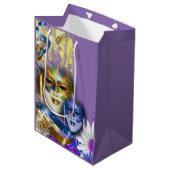 Quinceanera Venetiaanse maskers van de maskerade Medium Cadeauzakje (Voorkant Gekanteld)