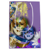 Quinceanera Venetiaanse maskers van de maskerade Medium Cadeauzakje (Voorkant)