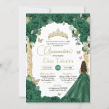 Quinceanera Verjaardag Emerald Groen Roos