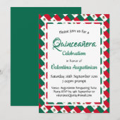 Quinceañera Verjaardag Mexico Gepersonaliseerd Kaart (Voorkant / Achterkant)