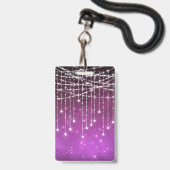 Quinceanera Verjaardag Uitnodigingen, Sweet 16 Uit Badge (Back with Lanyard)