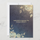 Quinceañera verkleint goudsequenties met goudkleur kaart (Achterkant)