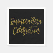 Quinceanera viering 15e verjaardag servetten (Voorkant)