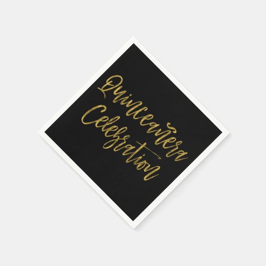 Quinceanera viering 15e verjaardag servetten (Hoek)