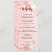 Quinceañera Viering Bewerkbaar Menu (Voorkant / Achterkant)