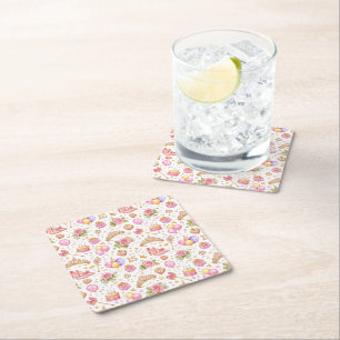 Quinceañera-viering – Elegante waterverf Kartonnen Onderzetters
