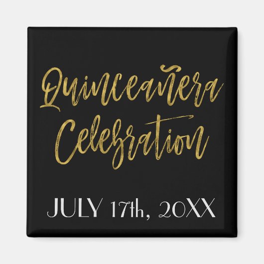 Quinceanera Viering Save the Date Magnet (Voorkant)